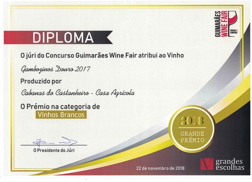 Prémio na Categoria de Vinhos Brancos  - Ver mais